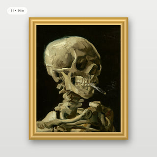 Van Gogh - Skull Of A Skeleton With Burning Cigarette