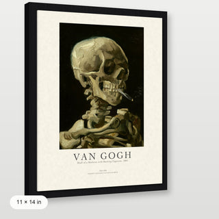 Van Gogh - Skull Of A Skeleton With Burning Cigarette