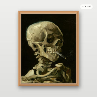 Van Gogh - Skull Of A Skeleton With Burning Cigarette