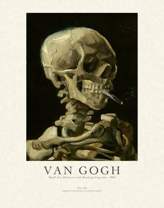 Van Gogh - Skull Of A Skeleton With Burning Cigarette