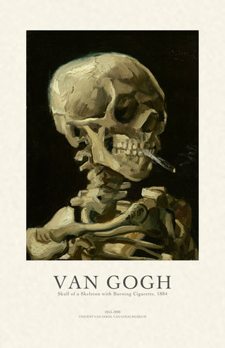 Van Gogh - Skull Of A Skeleton With Burning Cigarette