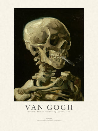 Van Gogh - Skull Of A Skeleton With Burning Cigarette