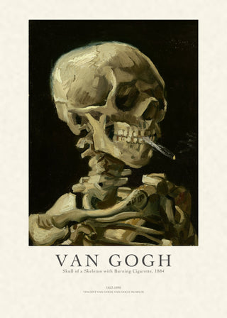 Van Gogh - Skull Of A Skeleton With Burning Cigarette