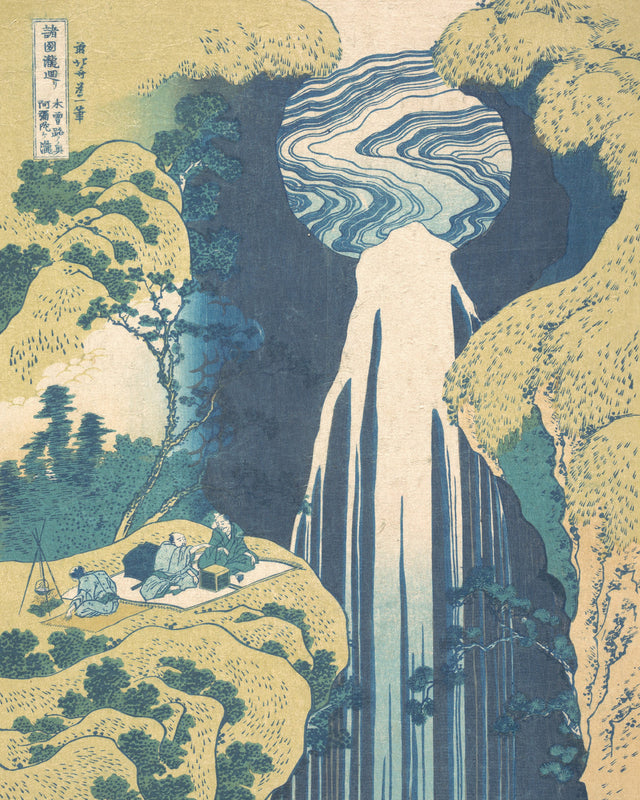 Hokusai - The Amida Falls, Full Bleed