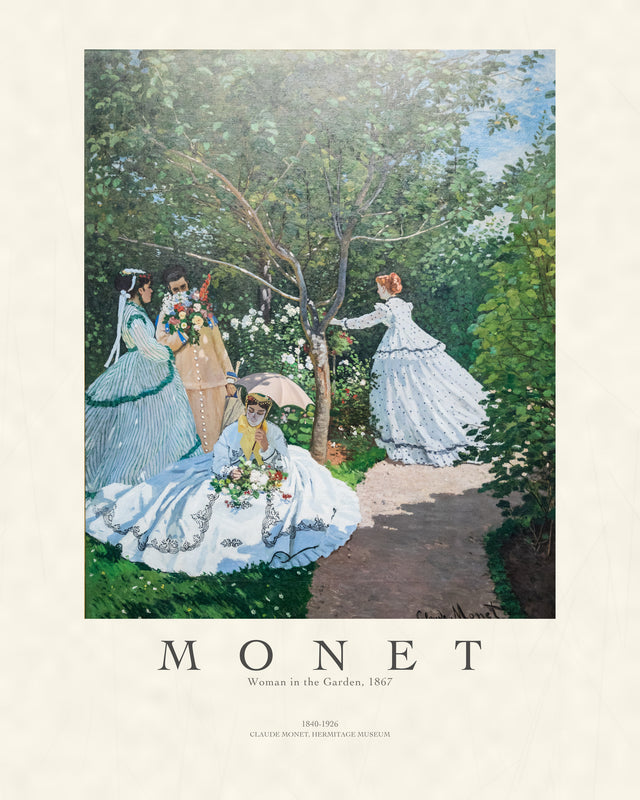 Monet - Woman In The Garden, Gallery Style