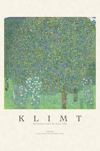 Klimt - Rose Bushes Under Trees