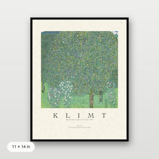 Klimt - Rose Bushes Under Trees
