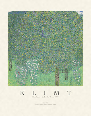 Klimt - Rose Bushes Under Trees