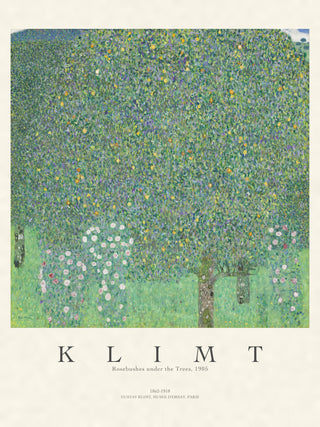 Klimt - Rose Bushes Under Trees