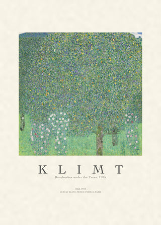Klimt - Rose Bushes Under Trees