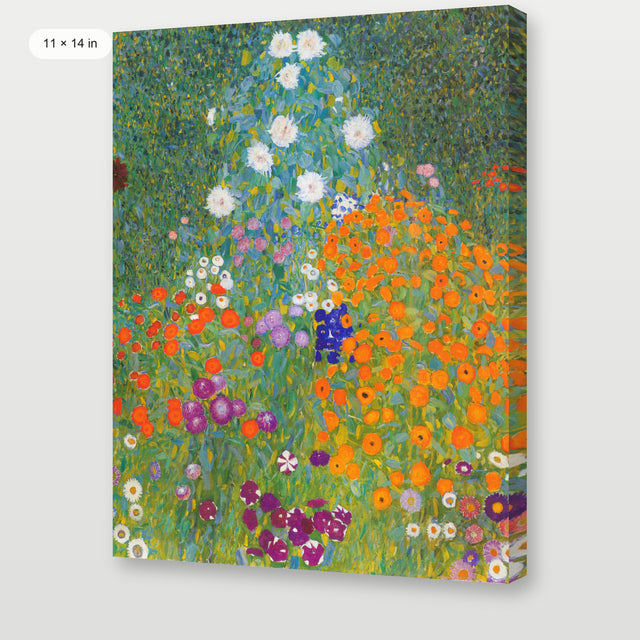 Klimt - Farm Garden With Sunflowers, Gallery Wrap