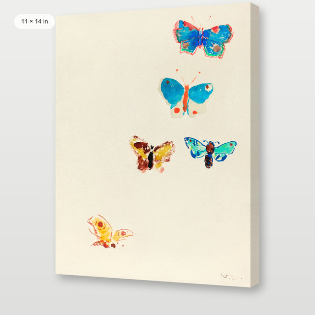 Redon - Five Butterflies, Gallery Wrap