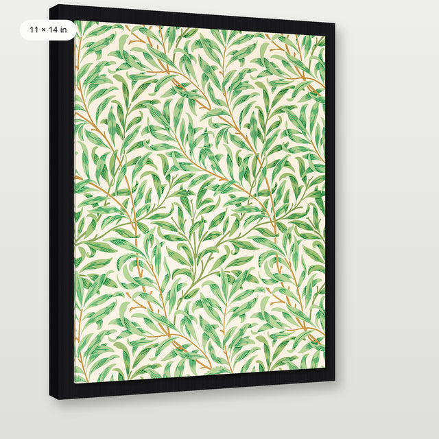 William Morris - Willow, Black Floater Frame