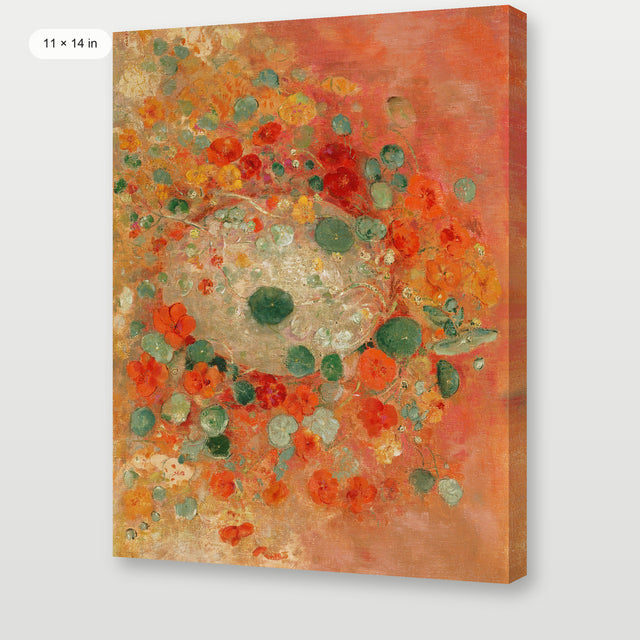 Redon - Nasturtiums, Gallery Wrap