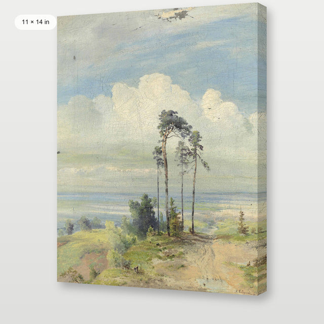 Neutral Coastal Trees, Gallery Wrap