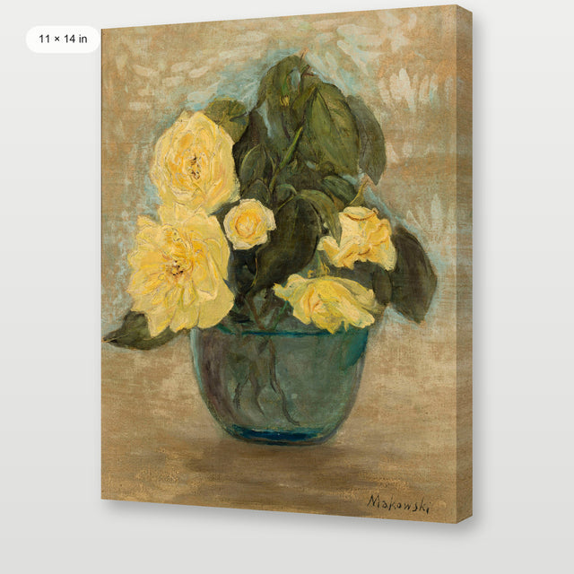 Yellow Flower Still Life, Gallery Wrap