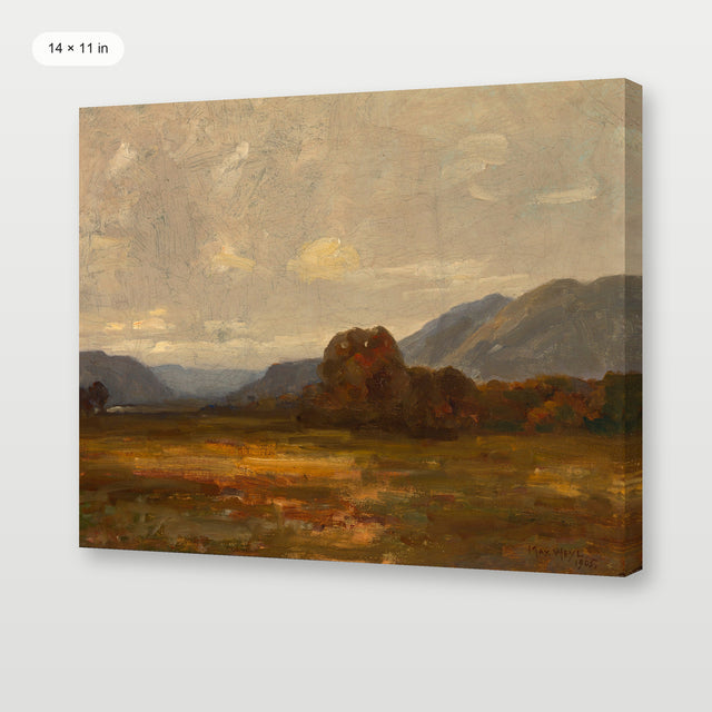 Moody Mountain Landscape, Gallery Wrap