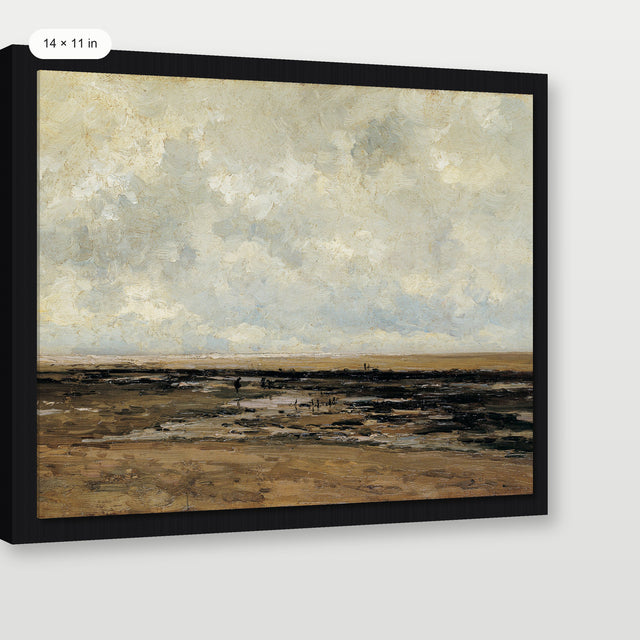 French Beach, Black Floater Frame
