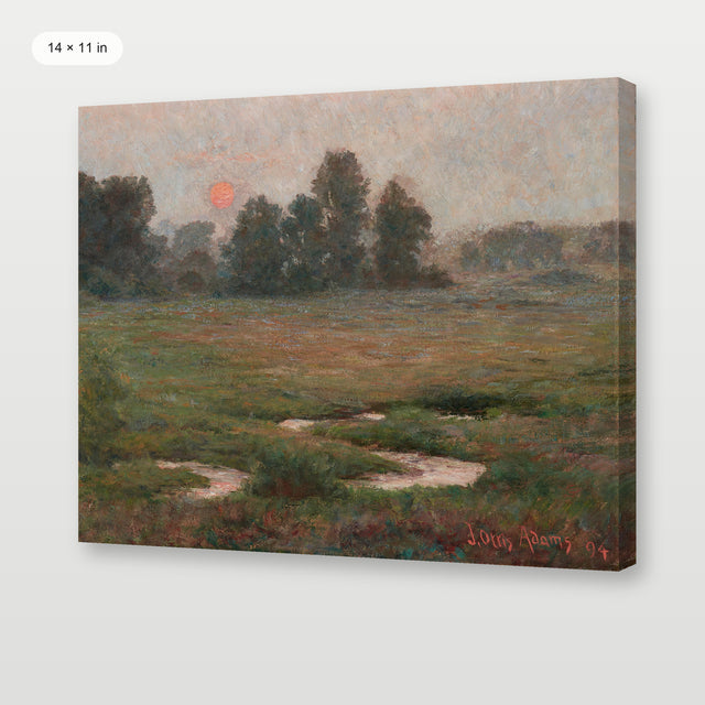 Orange Evening Sunset, Gallery Wrap