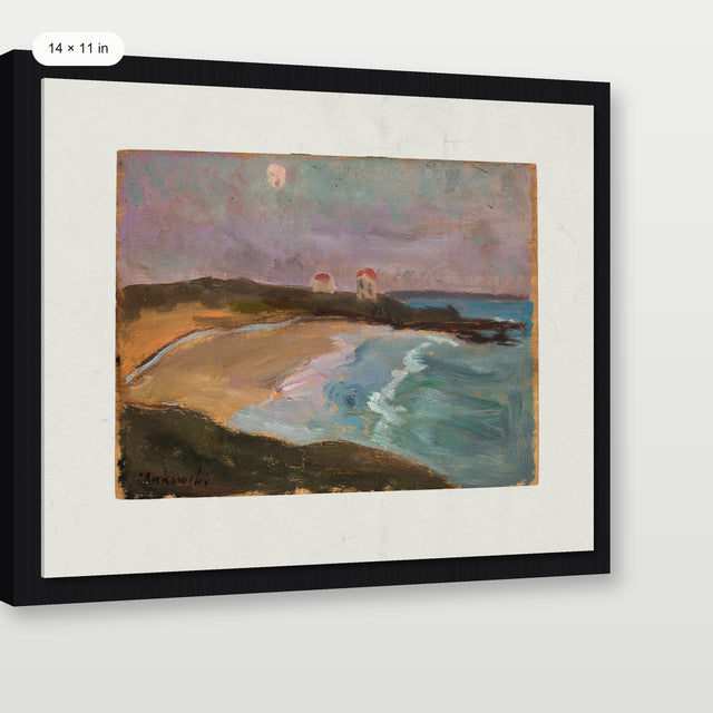 Coastal House, Black Floater Frame