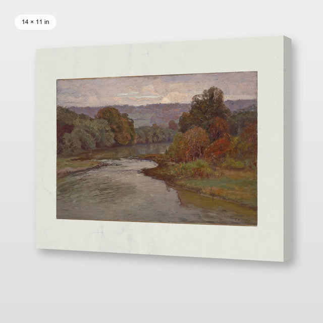 Moody Winding River, Gallery Wrap