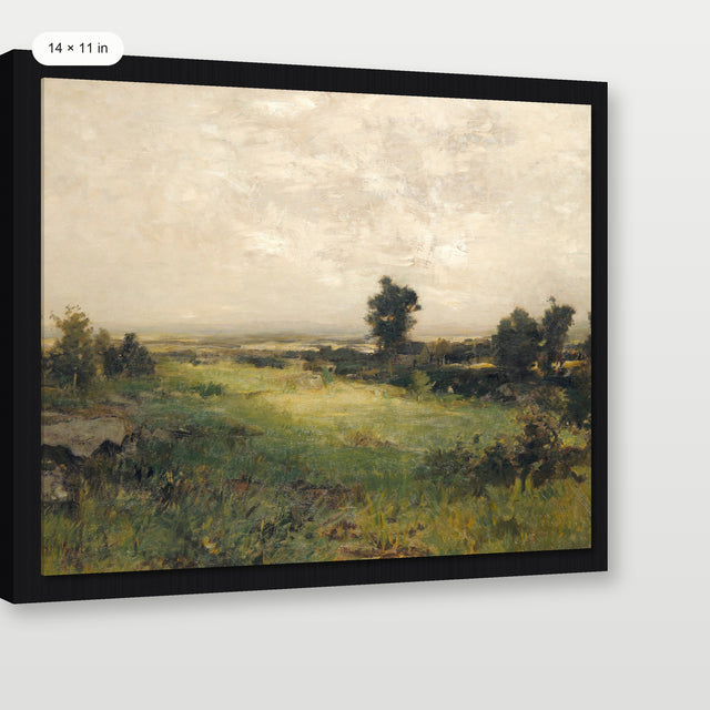 Autumn Landscape, Black Floater Frame