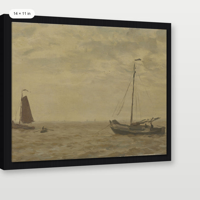 Nautical Ships, Black Floater Frame