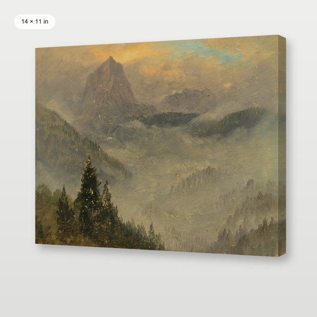 Winter Mountain Range, Gallery Wrap