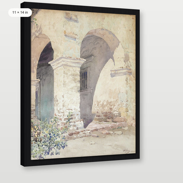 Ancient Archway, Black Floater Frame