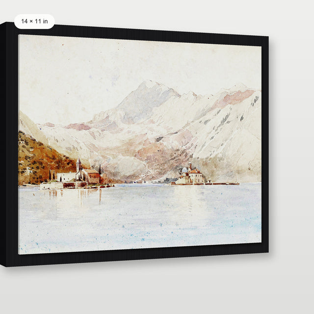 Coastal Church, Black Floater Frame
