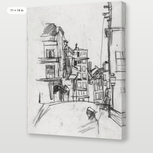 City Street Sketch, Gallery Wrap