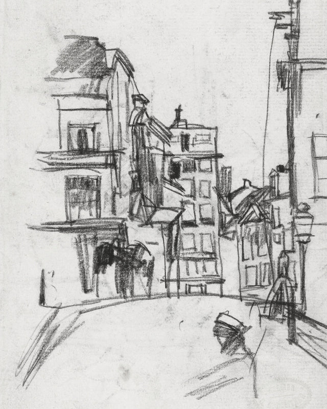 City Street Sketch, Full Bleed