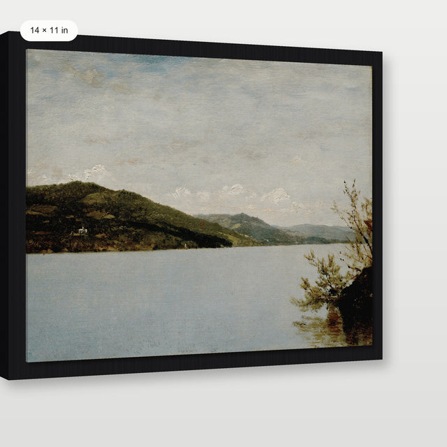 Moody Lake George, Black Floater Frame