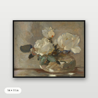 White Flower Pot
