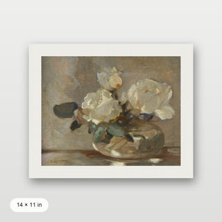 White Flower Pot