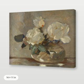 White Flower Pot