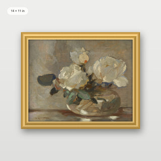 White Flower Pot