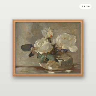 White Flower Pot