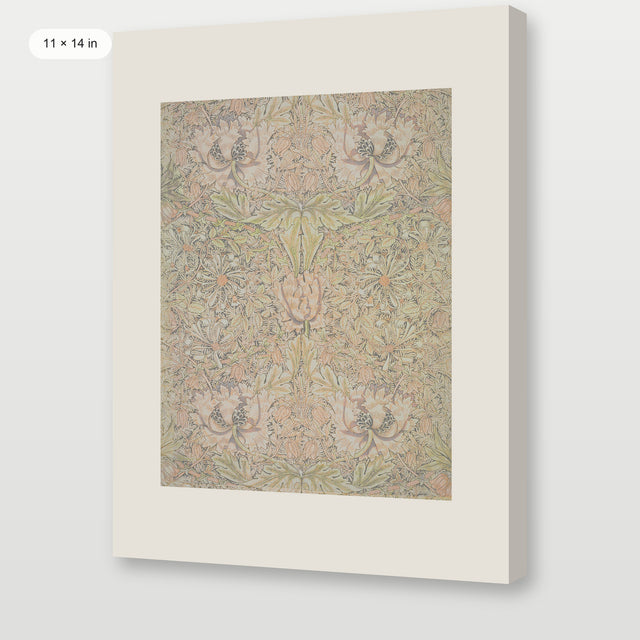 Muted Green Tapestry, Gallery Wrap
