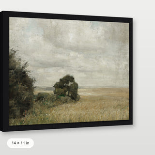 Muted Green Hay Field