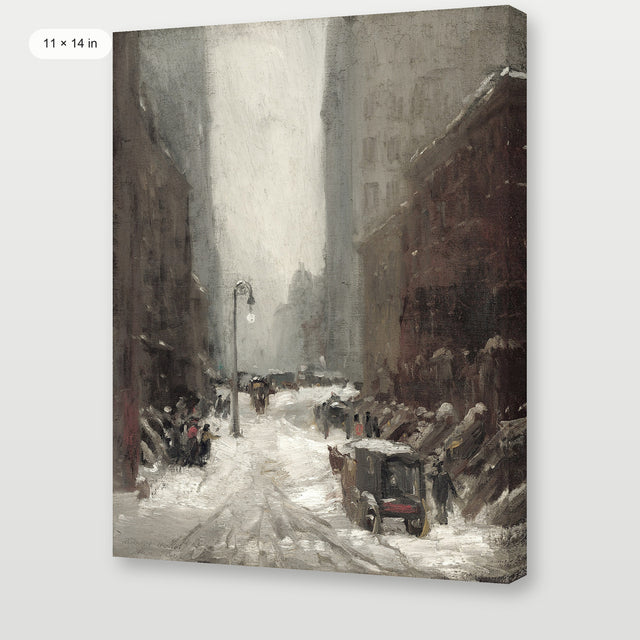 Moody Paris Winter, Gallery Wrap