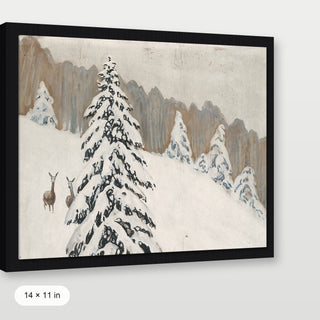 Winter Deer Landscape