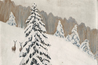 Winter Deer Landscape
