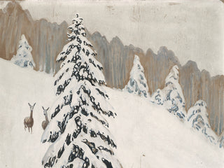 Winter Deer Landscape
