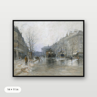 Paris Winter Street