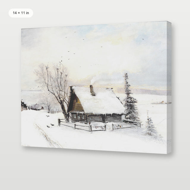 Winter Cottage, Gallery Wrap