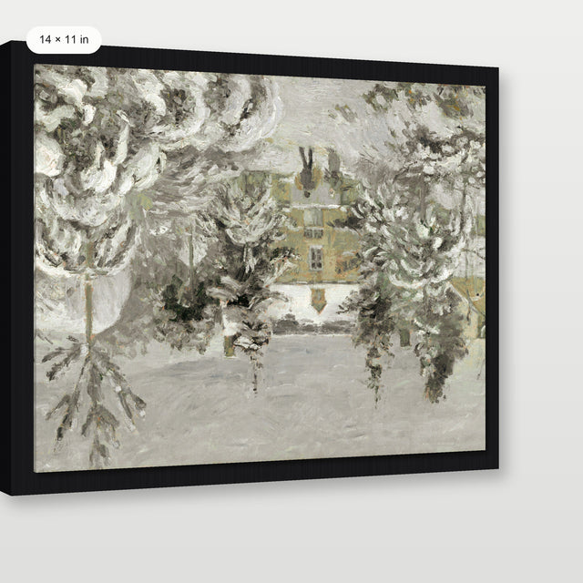 Winter Estate, Black Floater Frame