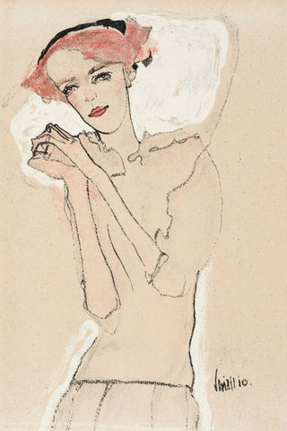Egon Schiele - Portrait of a Woman