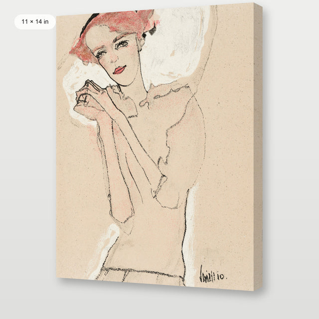 Egon Schiele - Portrait of a Woman, Gallery Wrap