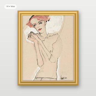 Egon Schiele - Portrait of a Woman